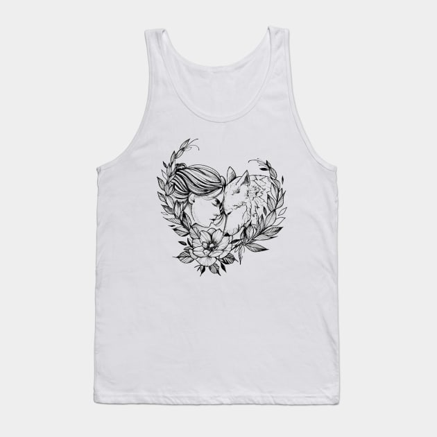 Wolf Woman Tank Top by LecoLA